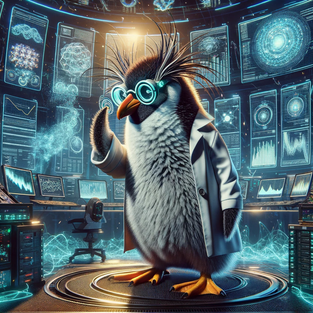 AI Rockhopper mad scientist